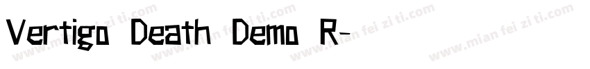 Vertigo Death Demo R字体转换